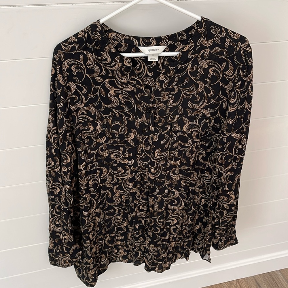 CJ Banks women’s 1x blouse